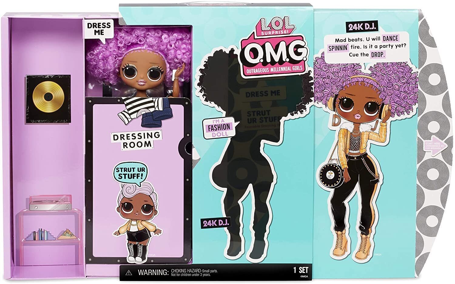 OMG Fashion Doll 24K DJ LOL Surprise! hind ja info | Tüdrukute mänguasjad | kaup24.ee