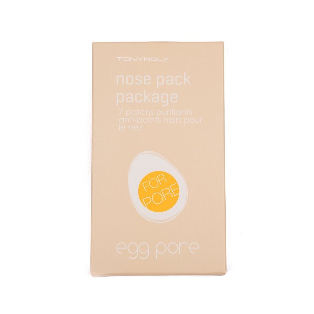 Komedoone eemaldav ja poore puhastav ninaplaaster Tonymoly Egg Pore, 7 tk цена и информация | Näomaskid, silmamaskid | kaup24.ee