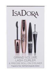 Naiste IsaDora komplekt: ripsmetušš Grand Volume Lash Curler 9ml + silmapliiats 1ml hind ja info | Ripsmetušid, lauvärvid, silmapliiatsid, seerumid | kaup24.ee