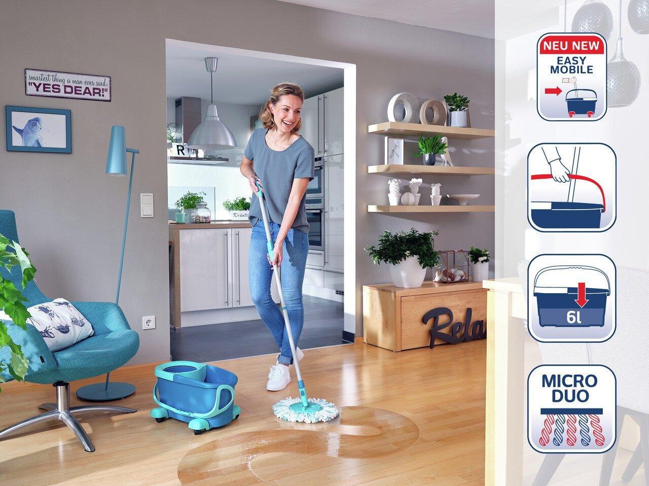 Põrandapuhastuskomplekt Leifheit Clean Twist Disc Mop цена и информация | Puhastustarvikud | kaup24.ee
