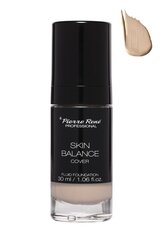 Veekindel jumestuskreem Pierre Rene Skin Balance Cover Fluid Foundation, 24 Beige, 30 ml цена и информация | Пудры, базы под макияж | kaup24.ee