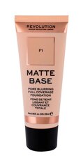 Makeup Revolution London Matte Base тональный крем 28 мл, F1 цена и информация | Пудры, базы под макияж | kaup24.ee
