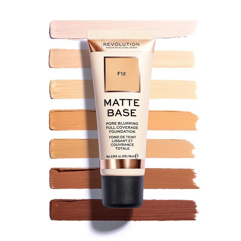 Jumestuskreem Revolution Matte Base 28 ml, F5 hind ja info | Jumestuskreemid, puudrid | kaup24.ee