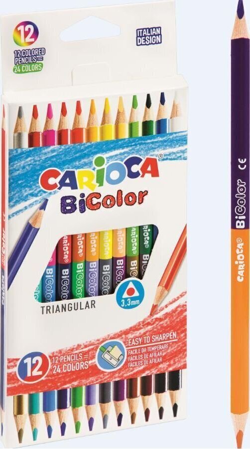 Värvilised pliiatsid BiColor hind ja info | Kunstitarbed, voolimise tarvikud | kaup24.ee