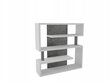 Riiul ADRK Furniture Felipe 152x151 cm, valge/hall hind ja info | Riiulid | kaup24.ee