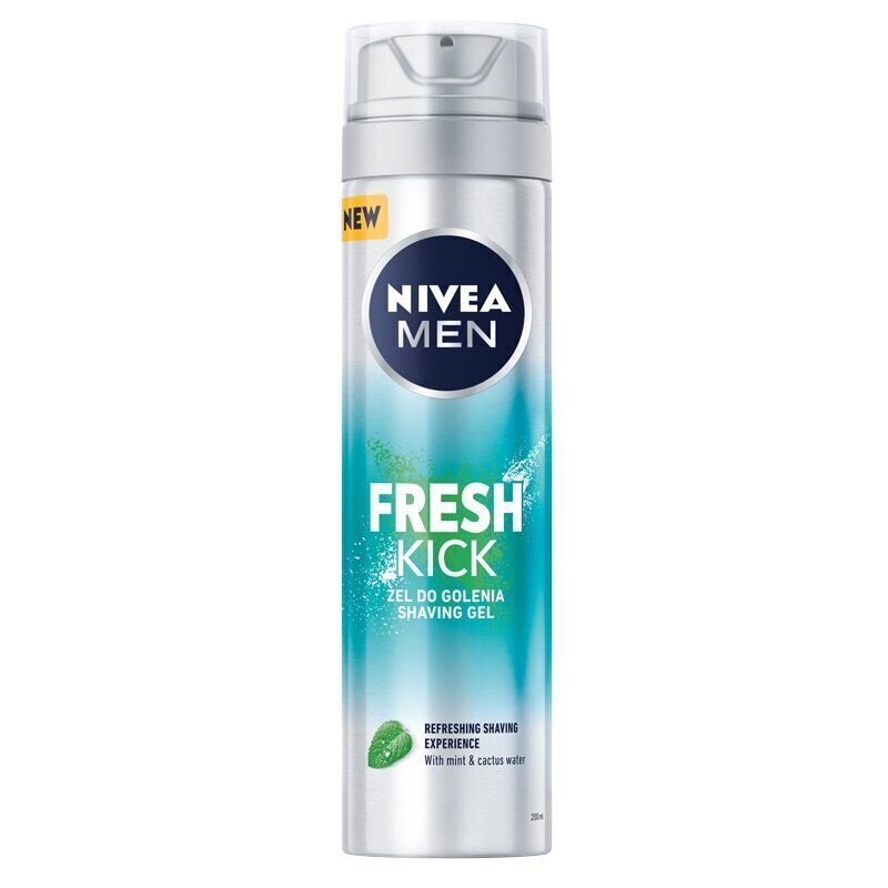 Raseerimisgeel Nivea Men Fresh Kick, 200 ml цена и информация | Raseerimisvahendid | kaup24.ee