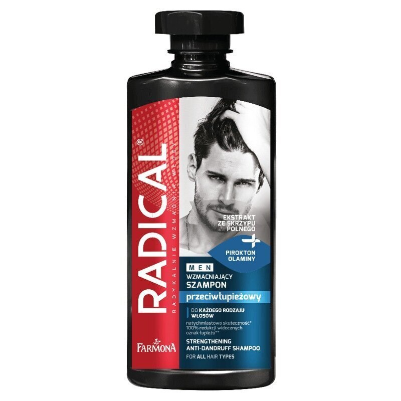 Kõõmavastane šampoon Farmona Radical Men, 400 ml hind ja info | Šampoonid | kaup24.ee