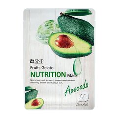 Питательная листовая маска для лица SNP Fruits Gelato Nutrition Mask, 25мл цена и информация | Маски для лица, патчи для глаз | kaup24.ee