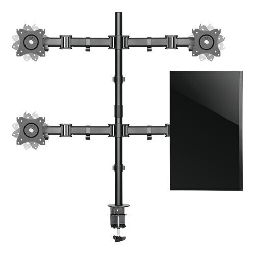 Deltaco OFFICE ARM-0302, 13"-27", 75x75-100x100 hind ja info | Teleri seinakinnitused ja hoidjad | kaup24.ee