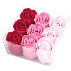 Розовые мыльные розы в коробке, 9 шт. цена и информация | Мыло | kaup24.ee