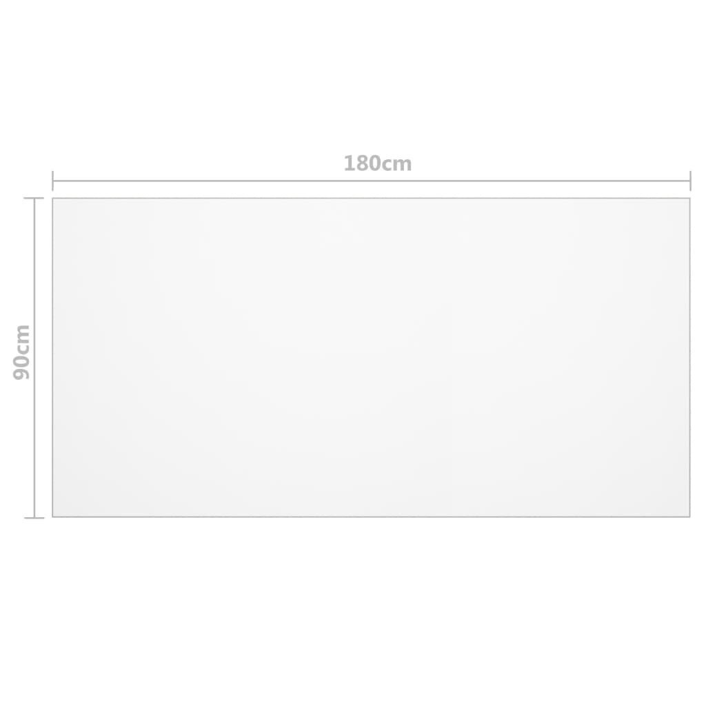 vidaXL lauakaitse, läbipaistev, 180 x 90 cm, 2 mm, PVC hind ja info | Laudlinad, lauamatid, servjetid | kaup24.ee