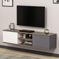 TV laud Kalune Design 382, 160 cm, hall/valge hind ja info | TV alused | kaup24.ee