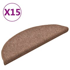 vidaXL trepivaibad 15 tk, pruun, 56 x 17 x 3 cm hind ja info | Vaibad | kaup24.ee