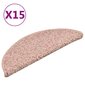vidaXL trepivaibad 15 tk, roosa, 56 x 17 x 3 cm hind ja info | Vaibad | kaup24.ee