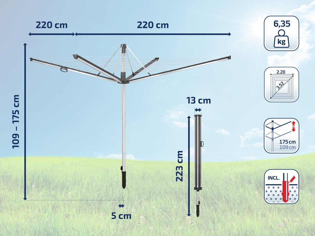 Pesukuivatusrest Linomatic 600 Plus hind ja info | Pesukuivatusrestid ja aksessuaarid | kaup24.ee