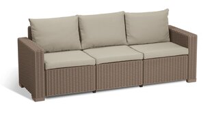 Садовый диван трехместный California 3 Seater Sofa, бежевый цена и информация | Комплекты уличной мебели | kaup24.ee