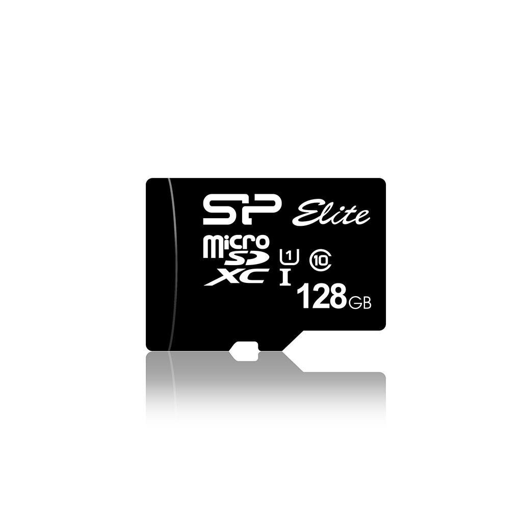 Silicon Power Elite SP128GBSTXBU1V10SP 128 GB, micro SDXC, Flash memory class 10, Adapter hind ja info | Mobiiltelefonide mälukaardid | kaup24.ee