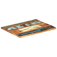 vidaXL ristkülikukujuline lauaplaat 70x80 cm 25–27 mm taastatud puit цена и информация | Планки для столешниц | kaup24.ee