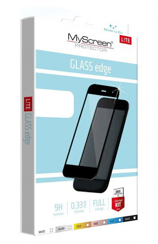 LCD kaitsev karastatud klaas MyScreen Lite Edge Full Glue Samsung S21 Plus must hind ja info | Ekraani kaitsekiled | kaup24.ee