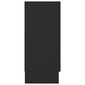 vidaXL puhvetkapp, must 120 x 30,5 x 70 cm puitlaastplaat hind ja info | Elutoa väikesed kapid | kaup24.ee