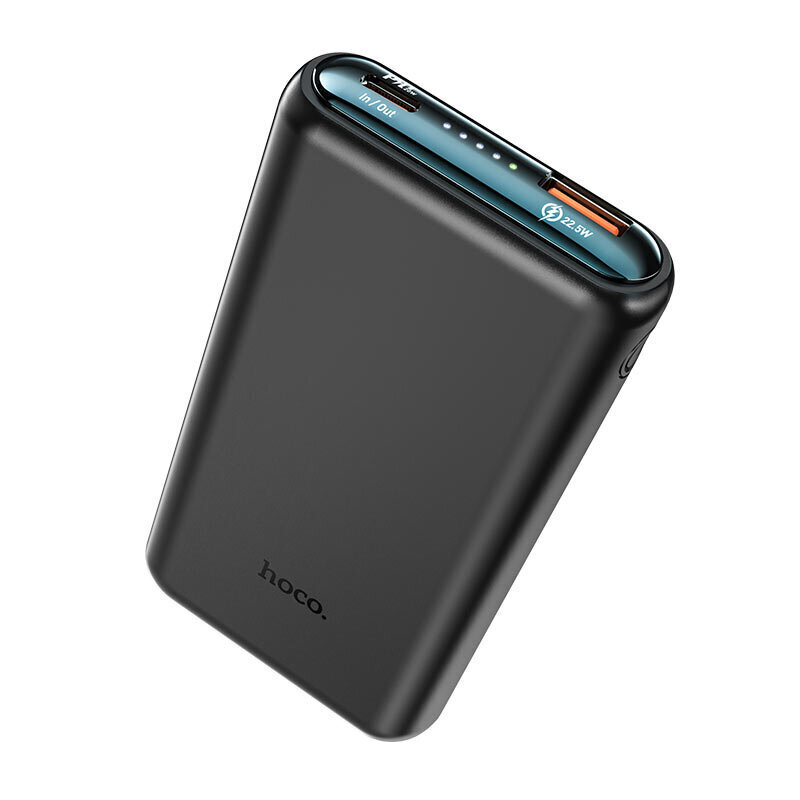 Väline aku Power Bank Hoco Q1 Type-C PD 20W+Quick Charge 3.0 (3A) koos LCD ekraan 10000mAh must hind ja info | Akupangad | kaup24.ee