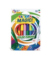 Фломастеры Carioca Magic, 9 цветов +1 изменяющий цвет цена и информация | Принадлежности для рисования, лепки | kaup24.ee