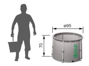 Бак для дождевой воды EKUD, 500 л цена и информация | Уличные контейнеры, контейнеры для компоста | kaup24.ee