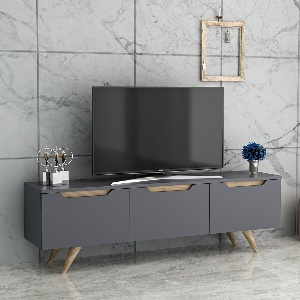 TV-laud Kalune Design 382, 150 cm, hall hind ja info | TV alused | kaup24.ee