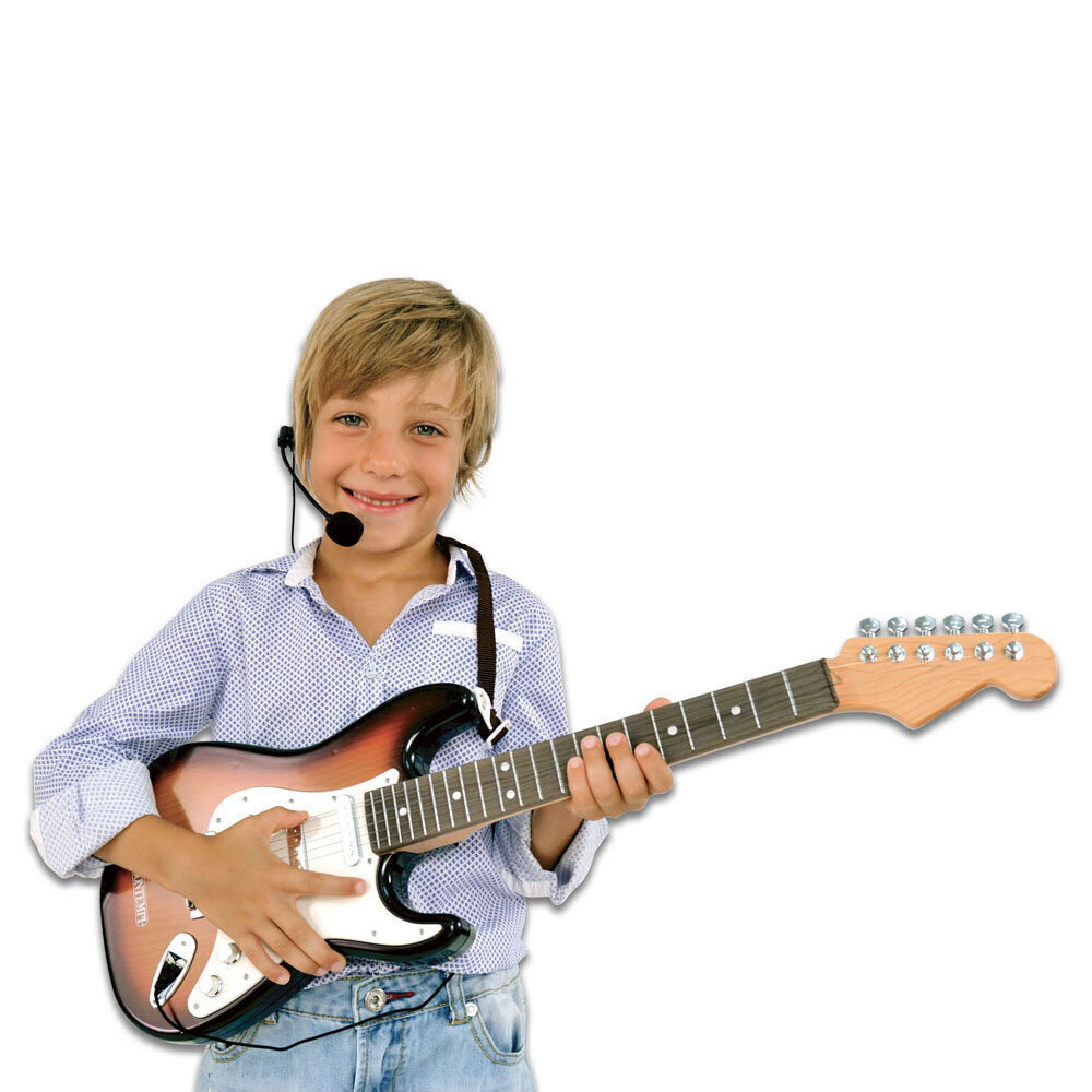 Laste elektrikitarr vöö ja mikrofoniga Bontempi, 241310 hind ja info | Arendavad mänguasjad | kaup24.ee