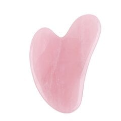 Массажер для лица с камнями из розового кварца Gua Sha AMALFIS цена и информация | Массажеры для лица | kaup24.ee