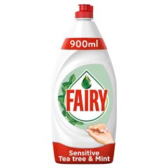 Средство для мытья посуды Fairy Sensitive Tree Tea with Mint, 0,45 л цена и информация | Средства для мытья посуды | kaup24.ee