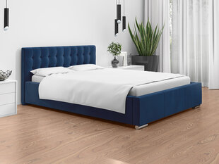 Кровать Loris 140x200 см, синяя цена и информация | Кровати | kaup24.ee