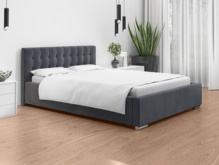 Кровать Loris 140x200 см, темно-серая цена и информация | Кровати | kaup24.ee