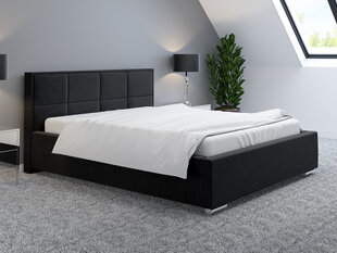 Кровать Praga 180x200 см, черная цена и информация | Кровати | kaup24.ee