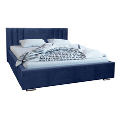 Кровать Zebra 160x200 см, синяя цена и информация | Кровати | kaup24.ee