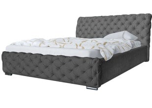 Кровать Lira 140x200 см, серая цена и информация | Кровати | kaup24.ee