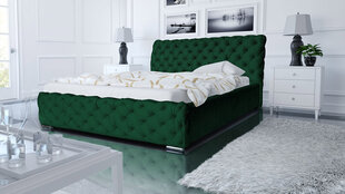Кровать Lira 160x200 см, зеленая цена и информация | Кровати | kaup24.ee
