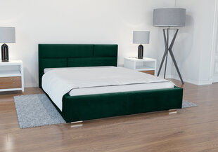 Кровать Prato 140x200 см, зеленая цена и информация | Кровати | kaup24.ee