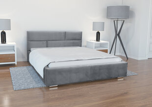 Кровать Prato 140x200 см, серая цена и информация | Кровати | kaup24.ee