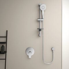 Dušikomplekt Ideal Standard IdealRain, Evo Round, 600 mm, 3 funktsiooniga dušipea, B2620AA цена и информация | Душевые комплекты и панели | kaup24.ee