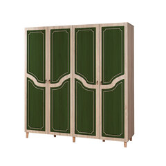 Riidekapp Kalune Design Wardrobe 863 (II), 180 cm, tamme värv/roheline hind ja info | Kapid | kaup24.ee
