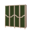 Шкаф Kalune Design Wardrobe 863 (II), 180 см, дуб/зеленый