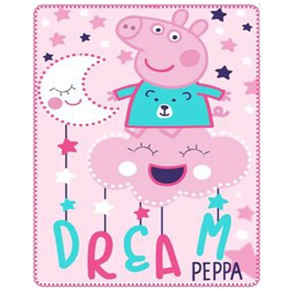 Laste pleed Peppa Pig, 100 x 150 cm hind ja info | Voodikatted, pleedid | kaup24.ee