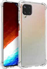 Fusion anti shock 0,5 mm silikoonist ümbris Samsung A125 Galaxy A12 läbipaistvale hind ja info | Telefoni kaaned, ümbrised | kaup24.ee