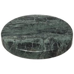Rohelised marmorist ümmargused klaasialused 10cm (4tk) hind ja info | Laudlinad, lauamatid, servjetid | kaup24.ee