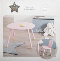 Детский розовый стол 60 х 43см цена и информация | Детские столы и стулья | kaup24.ee