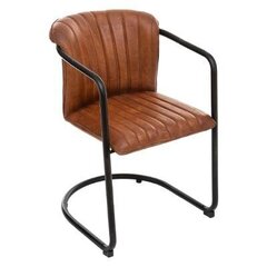 Кресло из натуральной кожи Kavi Brown цена и информация | Стулья для кухни и столовой | kaup24.ee