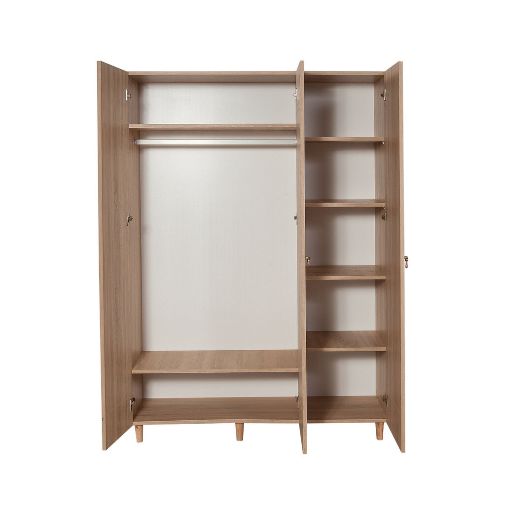 Riidekapp Kalune Design Wardrobe 863 (VI), 135 cm, tamm/tumepruun цена и информация | Kapid | kaup24.ee