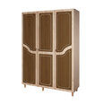 Шкаф Kalune Design Wardrobe 863 (VI), 135 см, дуб/темно-коричневый