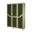 Шкаф Kalune Design Wardrobe 863 (VI), 135 см, дуб/темно-зеленый